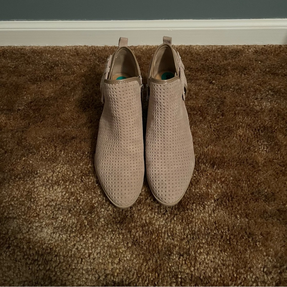 Women's Franco Sarto Beige Ankle Boots